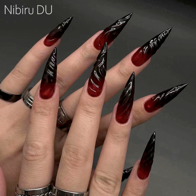 Nail Art Vampire - 24 adet cadılar bayramı kan basın