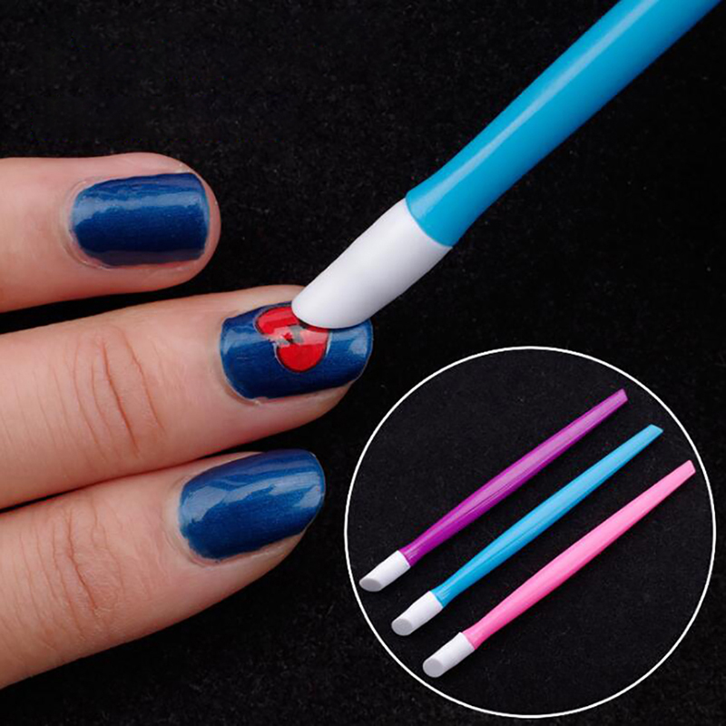 Nail Art For Men - Plastik saplı tırnak manikür itme sopa