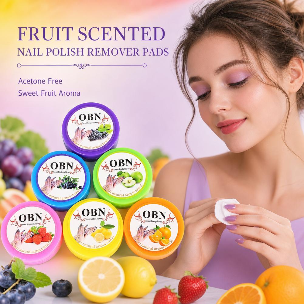 Nail Art Remover - Çiçek Aromalı Tırnak Cilası Sökücü Pedler,