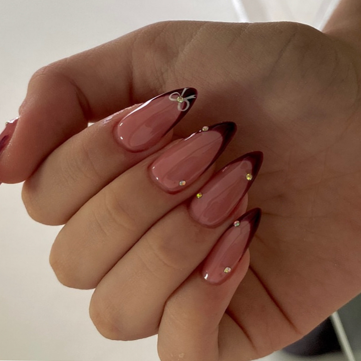 24 Adet Retro Şarap Kırmızısı  - Nail Art Simple incelemesi ve fiyatı
