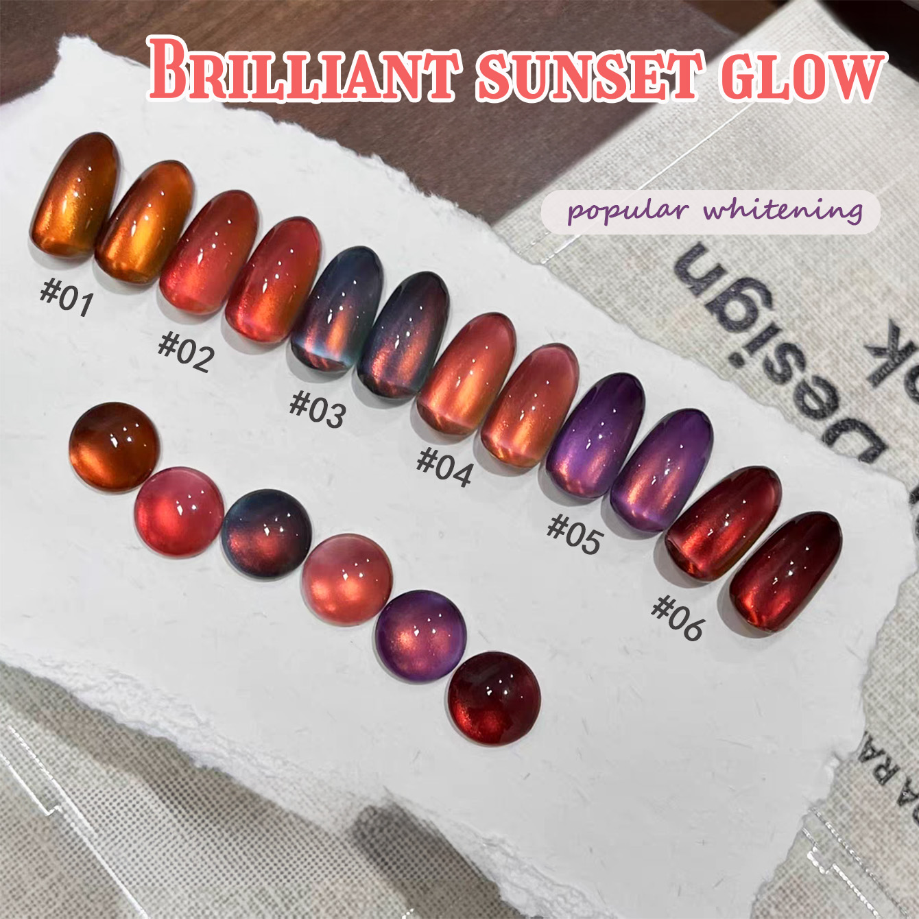 1 adet TC Sonbahar Popüler Ala - Nail Art Red Wine Cat Eye incelemesi ve fiyatı