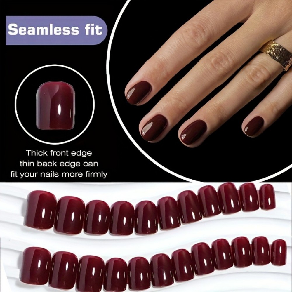 Kızlar için 24 Parça Şarap Kır - Nail Art Red Wine Cat Eye incelemesi ve fiyatı