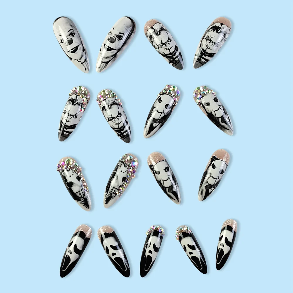 24 adet parlak uzun badem cadı - Nail Art Vampire incelemesi ve fiyatı