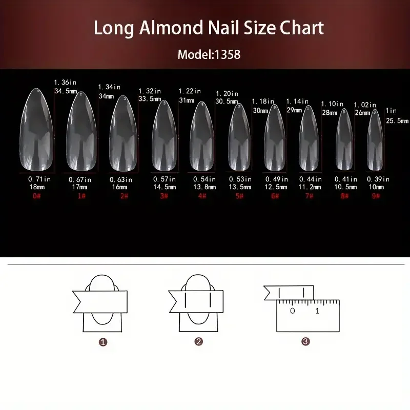 24 adet parlak uzun badem cadı - Nail Art Vampire incelemesi ve fiyatı