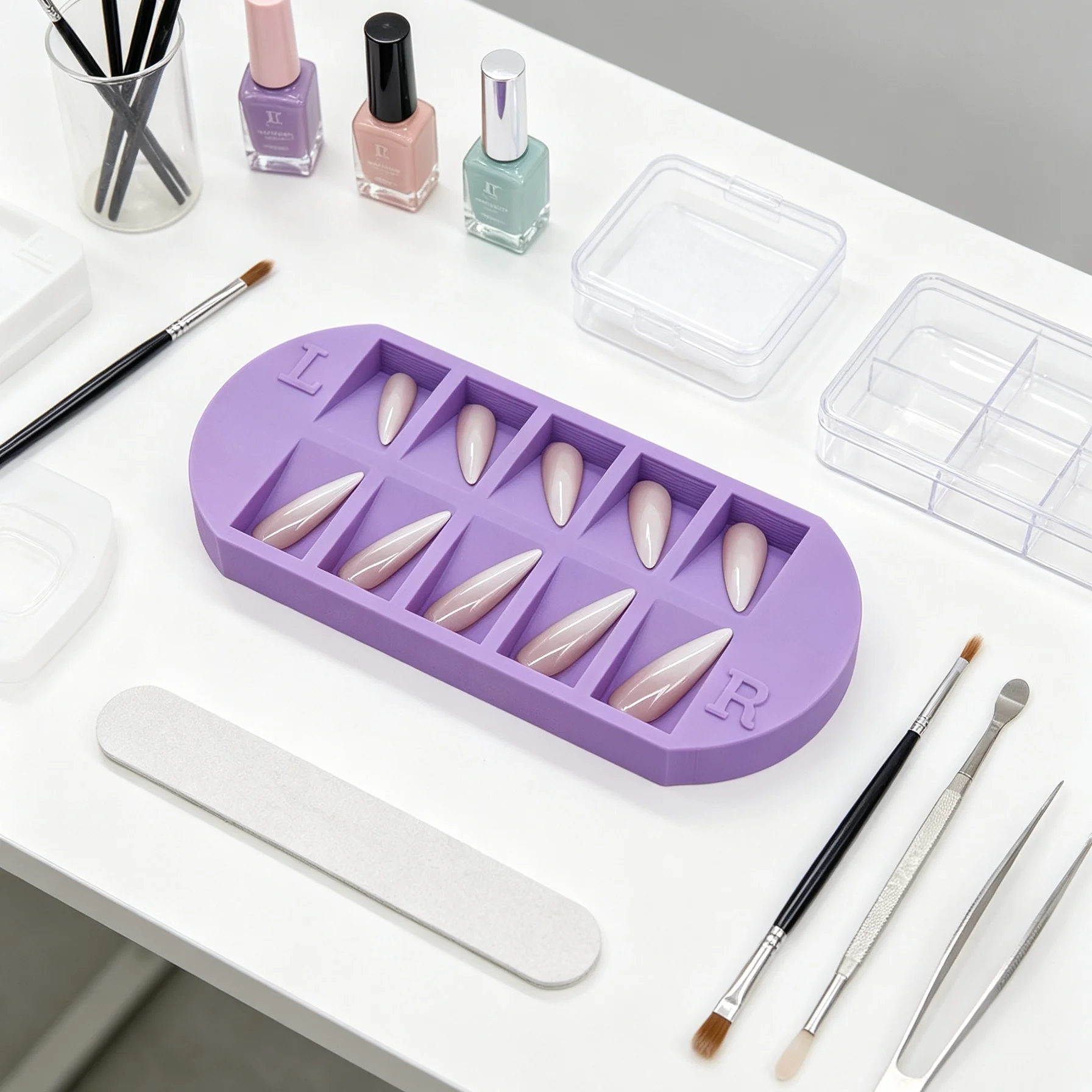 8 Bölmeli Tırnak Ucu Saklama T - Nail Art Quotes incelemesi ve fiyatı