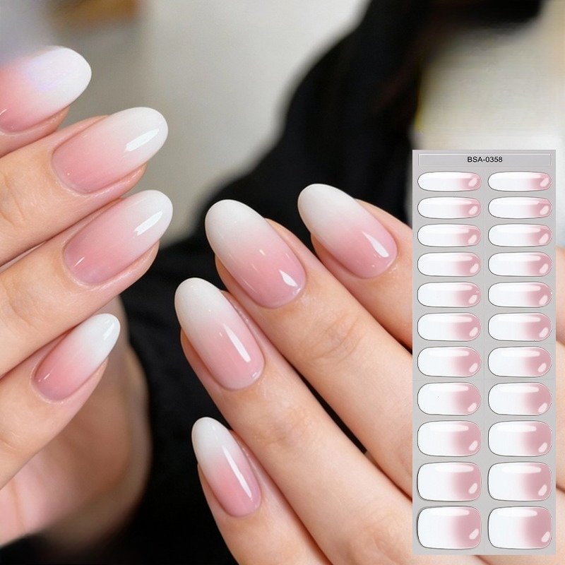 Pembe Beyaz Gradyan Tırnak Çık - Nail Art Natural Simple incelemesi ve fiyatı