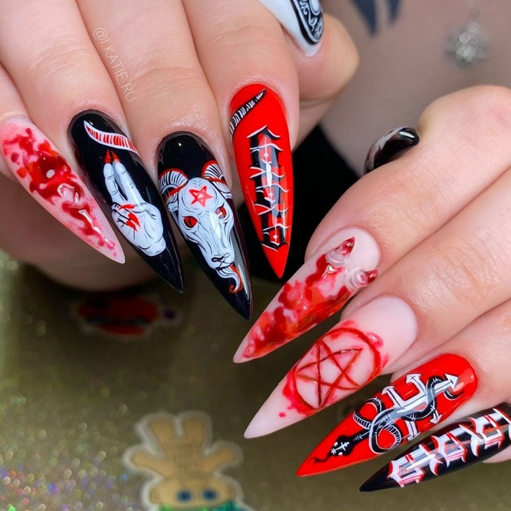 24 adet cadılar bayramı uzun S - Nail Art Vampire incelemesi ve fiyatı