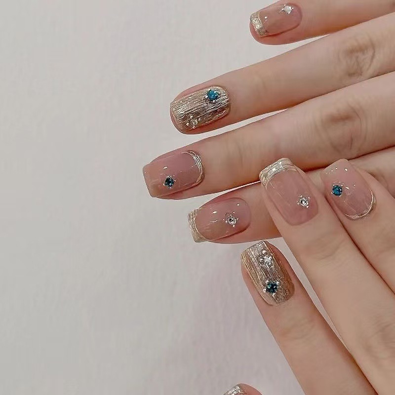 10 adet Kısa Kare Fransız El Y - Nail Art Simple incelemesi ve fiyatı