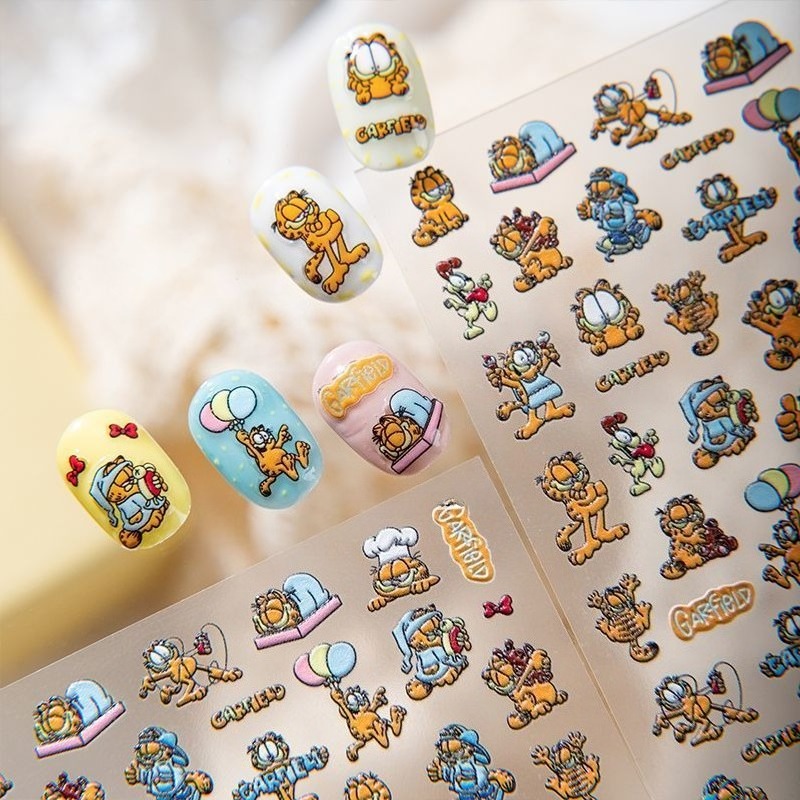 Yeni Garfield Nail Art Çıkartm - Nail Art Quotes incelemesi ve fiyatı