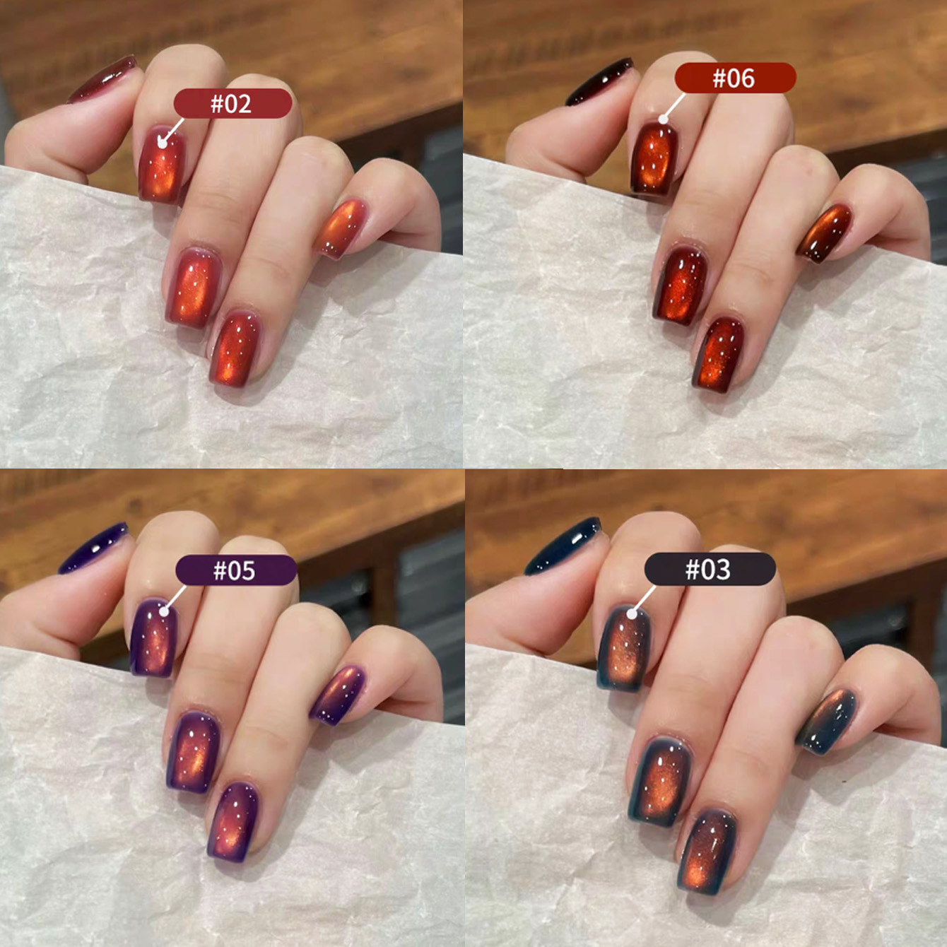 1 adet PSK 2026 Sonbahar Popül - Nail Art Red Wine Cat Eye incelemesi ve fiyatı