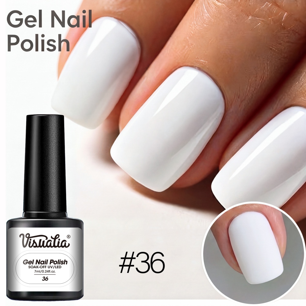 Visuatia #   36 Saf Beyaz Tırn - Nail Art Natural Simple incelemesi ve fiyatı