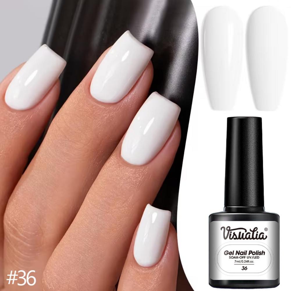 Visuatia #   36 Saf Beyaz Tırn - Nail Art Natural Simple incelemesi ve fiyatı