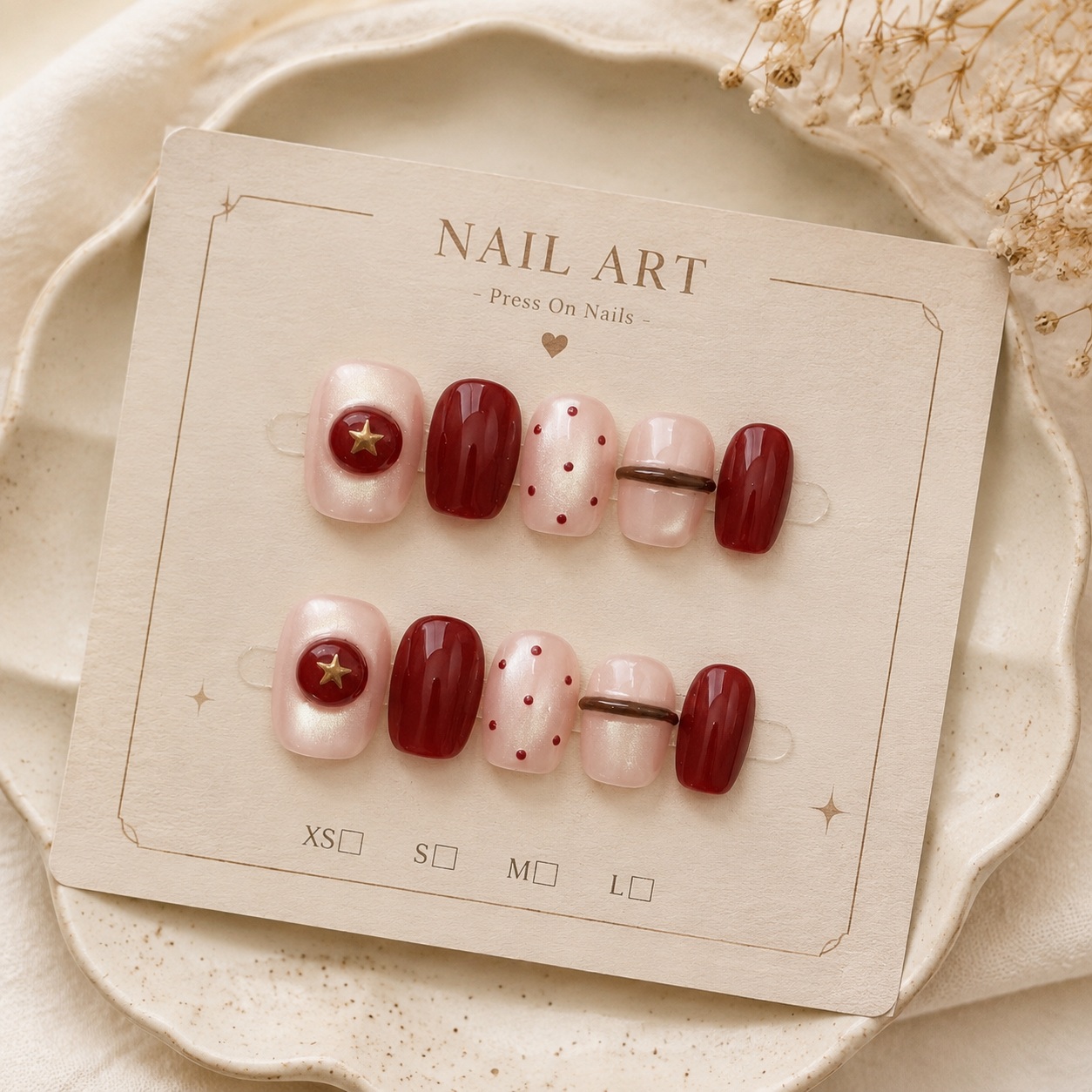 10 adet Ten Rengi İnci Kedi Gö - Nail Art Red Wine Cat Eye incelemesi ve fiyatı
